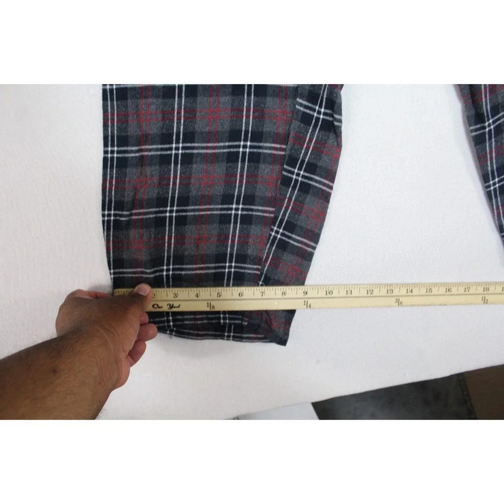 Nautica Sleepwear Men Red Plaid Casual Loose Size Large